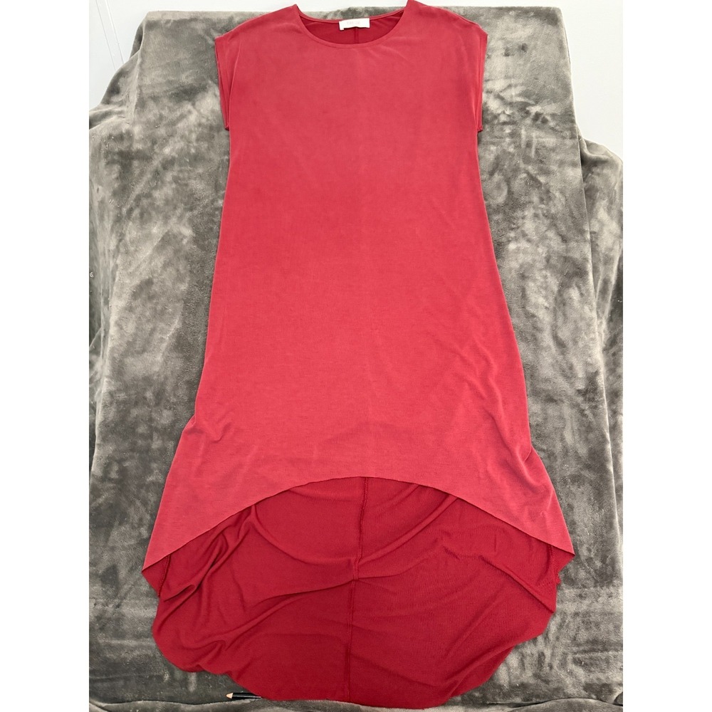 Peach Love California Tank high low Modal boho beach‎ red dress summer Medium